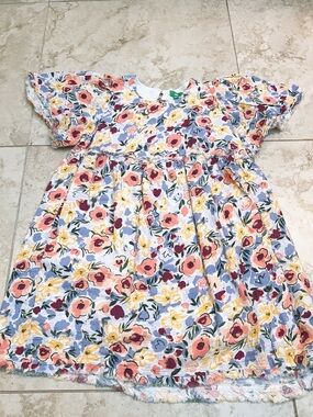 Free- Dip floral babydoll dress